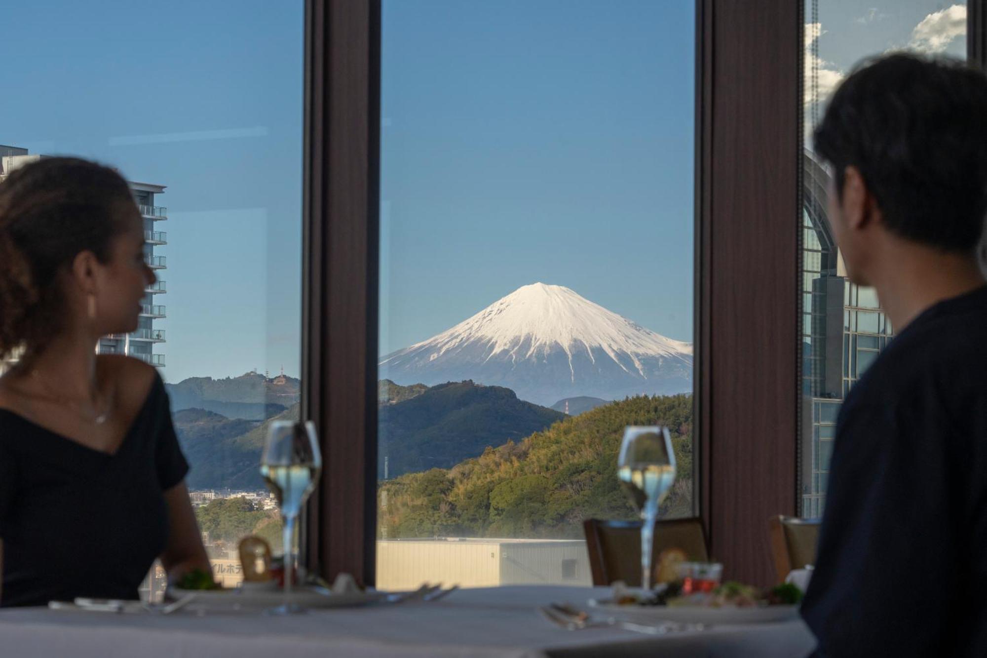 호텔 아소시아 시즈오카 외부 사진 Mount Fuji from the hotel